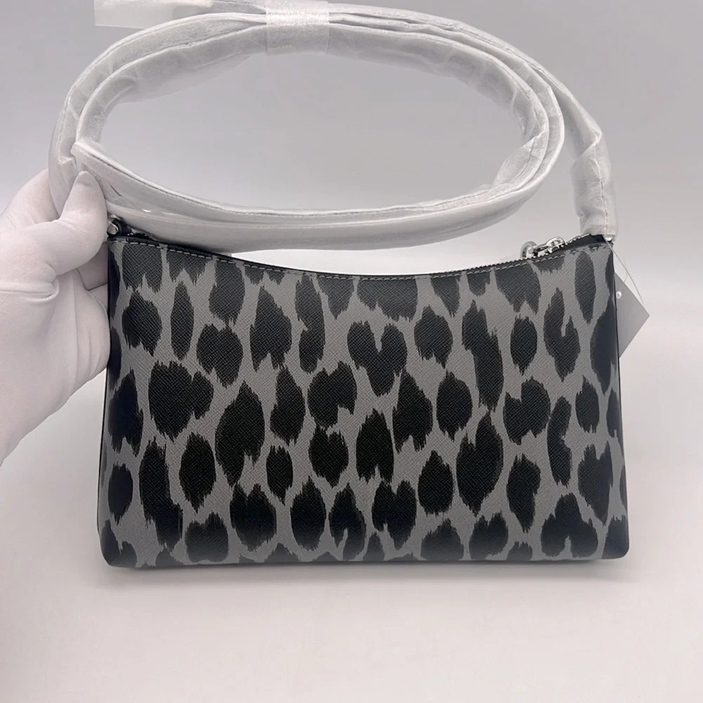 Kate Spade Sadie Crossbody Spotted Animal Print Grey/Multi